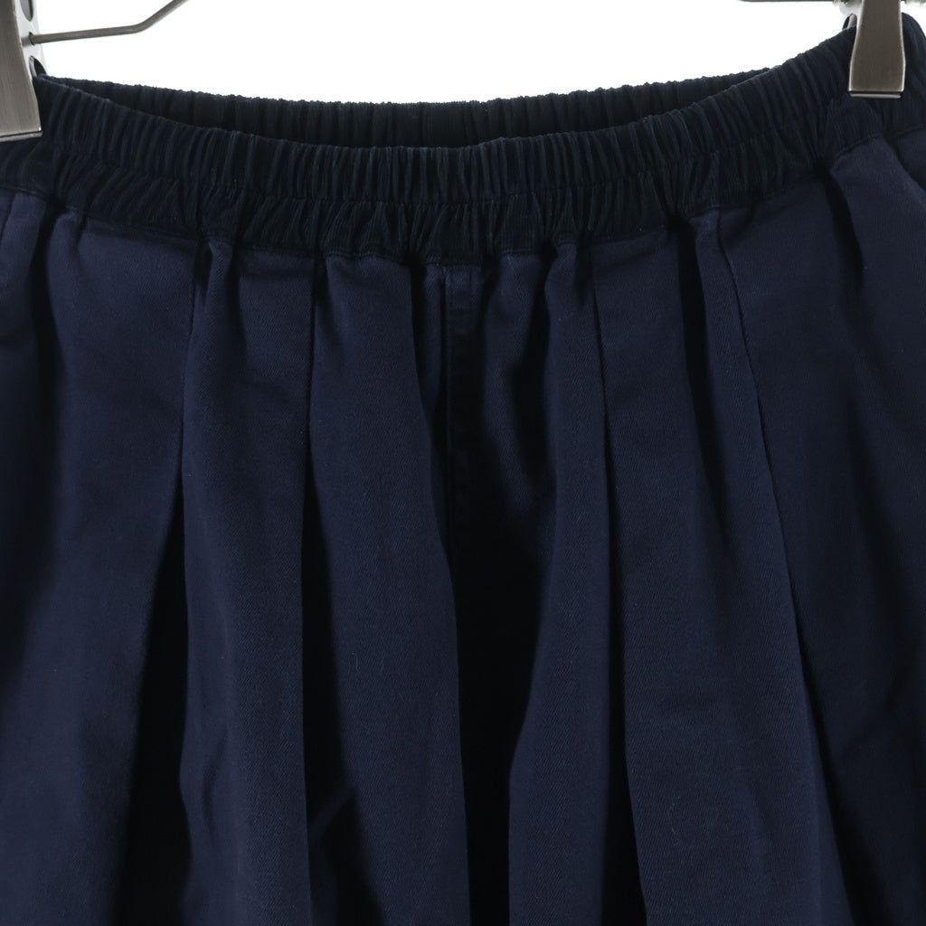 Maison Martin Margiela(メゾンマルタンマルジェラ) 25AW Wide Easy Pants バック4ステッチ刺繍 ドローコード付き ワイドイージーコットンパンツ ネイビー S30KA0626