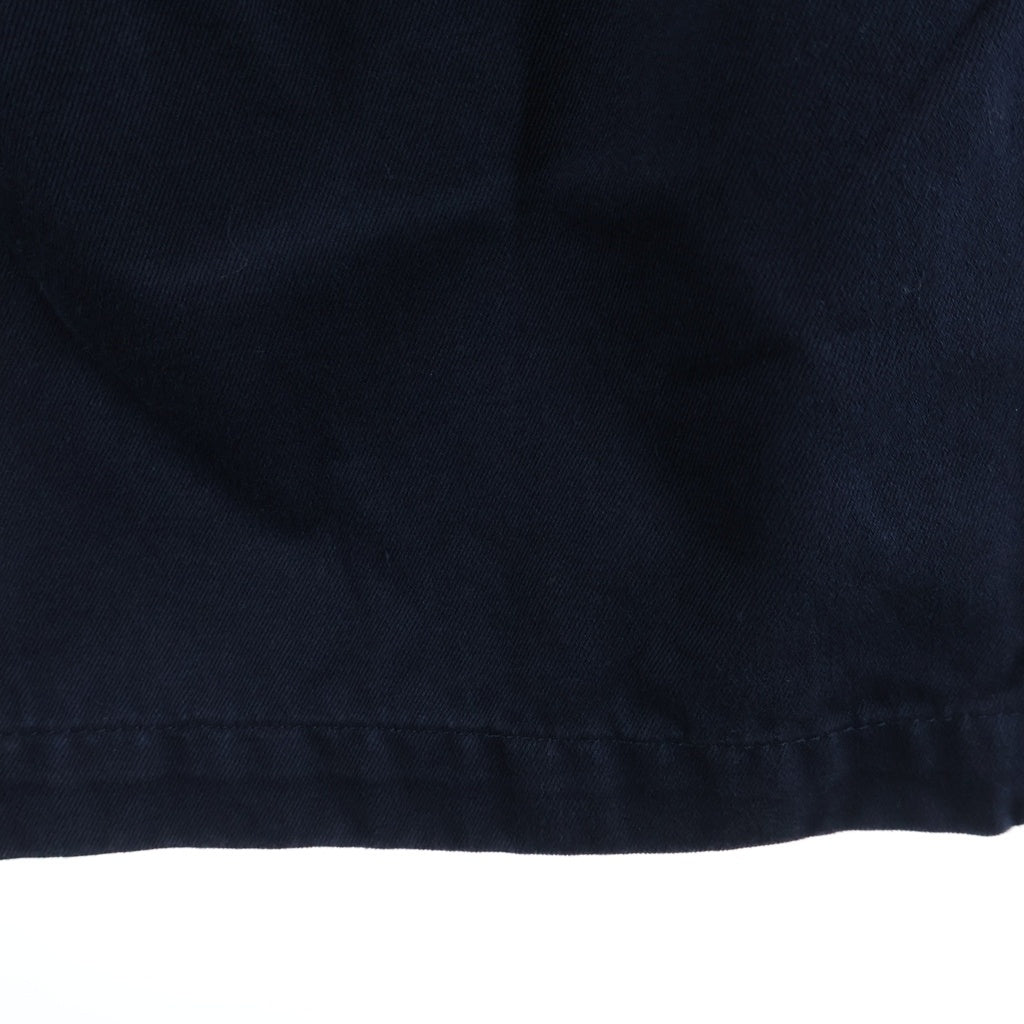 Maison Martin Margiela(メゾンマルタンマルジェラ) 25AW Wide Easy Pants バック4ステッチ刺繍 ドローコード付き ワイドイージーコットンパンツ ネイビー S30KA0626