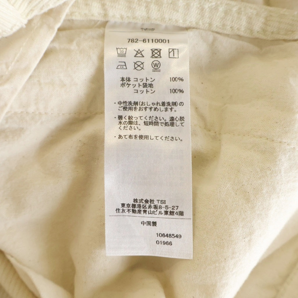 SCHOTT(ショット) 26SS KERSEY TROUSERS カーズィー コーデュロイ コットンワイドパンツ アイボリー 782-6110001