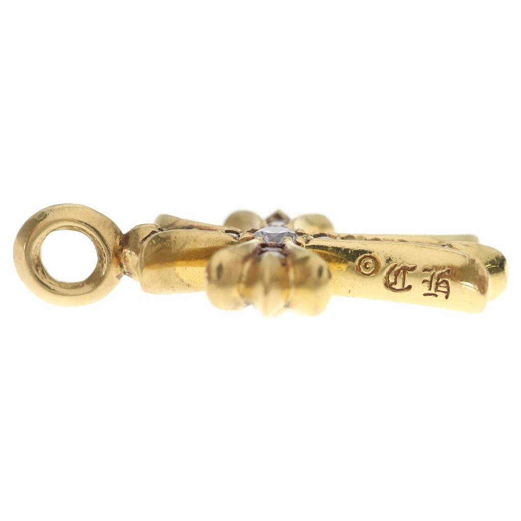 CHROME HEARTS(クロムハーツ) 22K TNY CRSF P/DIA タイニーファットクロス PAVEダイヤ ペンダントトップ ゴールドBCA033