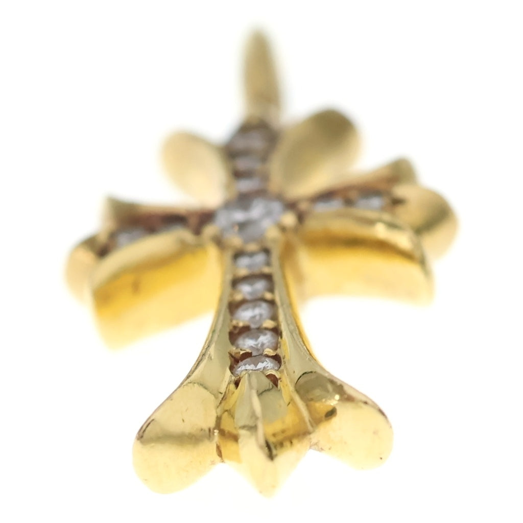 CHROME HEARTS(クロムハーツ) 22K TNY CRSF P/DIA タイニーファットクロス PAVEダイヤ ペンダントトップ ゴールドBCA033