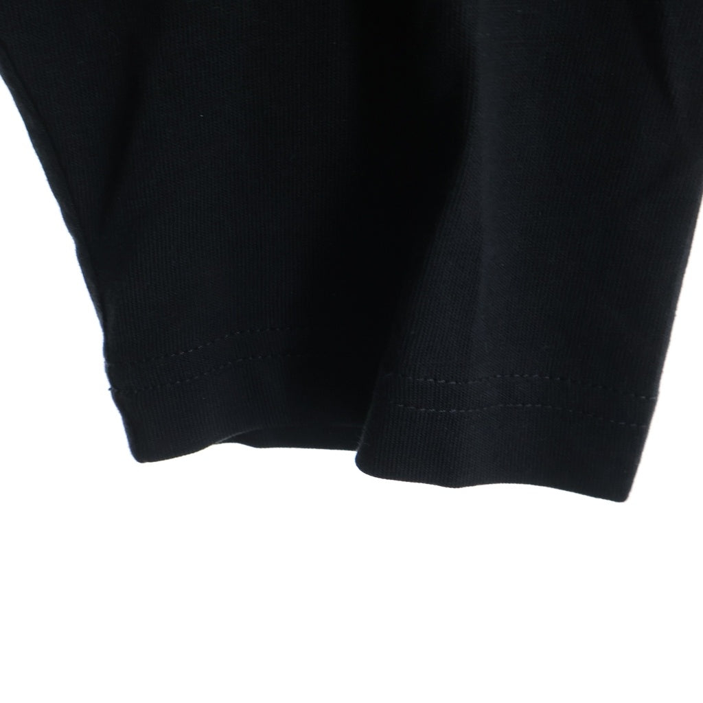 MONCLER(モンクレール) 24SS マルチカラーロゴプリント ワッペン クルーネック ロングスリーブ 長袖Tシャツ カットソー ブラック J10918D00012