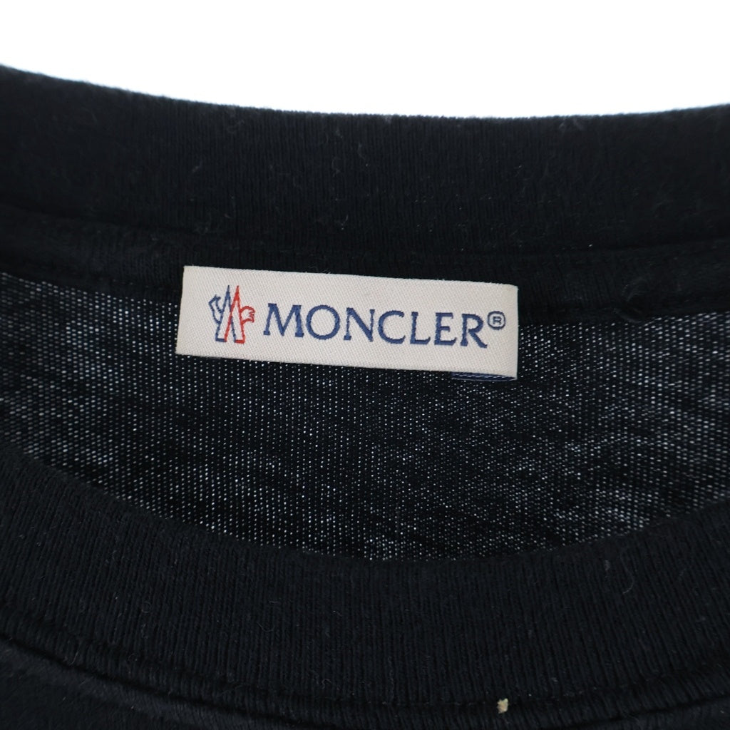 MONCLER(モンクレール) × FRAGMENT DESIGN FRAGMENT MAGLIA T-SHIRT クルーネック半袖Tシャツカットソー ブラック F209U8C70710