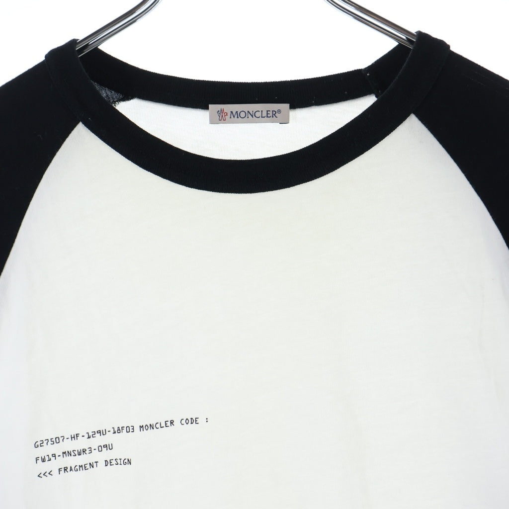 MONCLER(モンクレール) 19AW ×フラグメントデザイン マグリア プリント ラグランスリーブ クルーネック 長袖Tシャツ カットソー E209U8002950 8392B