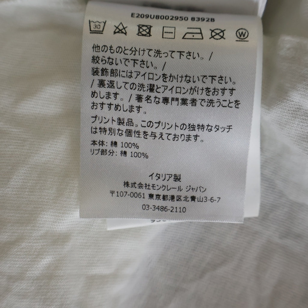 MONCLER(モンクレール) 19AW ×フラグメントデザイン マグリア プリント ラグランスリーブ クルーネック 長袖Tシャツ カットソー E209U8002950 8392B