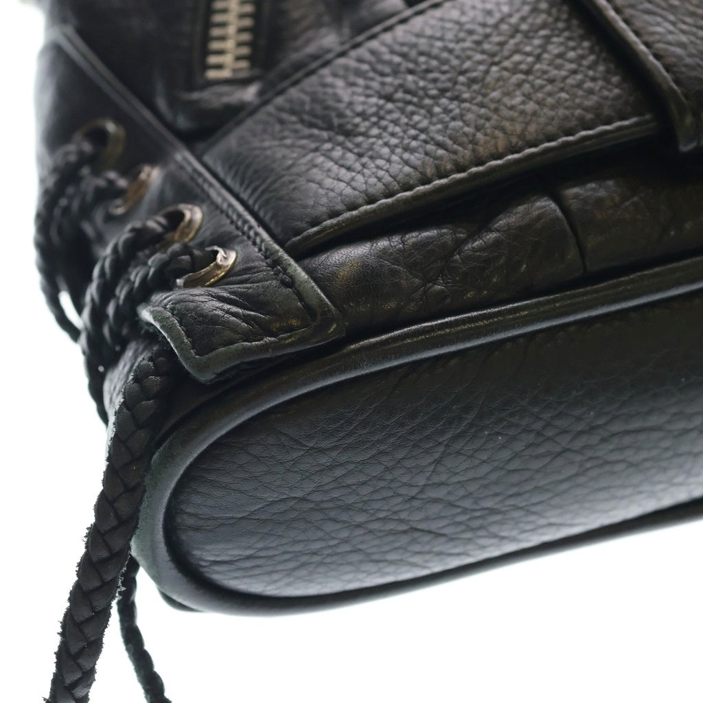 CHROME HEARTS(クロムハーツ) JJ DEAN SMALL JJディーン スモール レザーライダースハンドバッグ ブラック