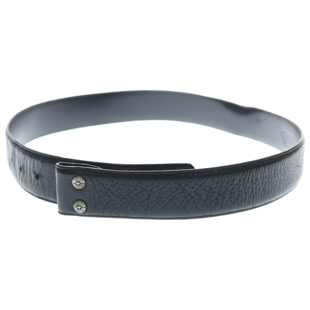 CHROME HEARTS(クロムハーツ) 1.5 STRAP 1.5インチ ホースシューリベッツ レザーベルトストラップ ブラック
