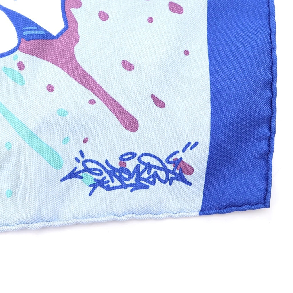 HERMES(エルメス) Graffti silk scarf グラフィティ シルクスカーフ マルチカラー レディース