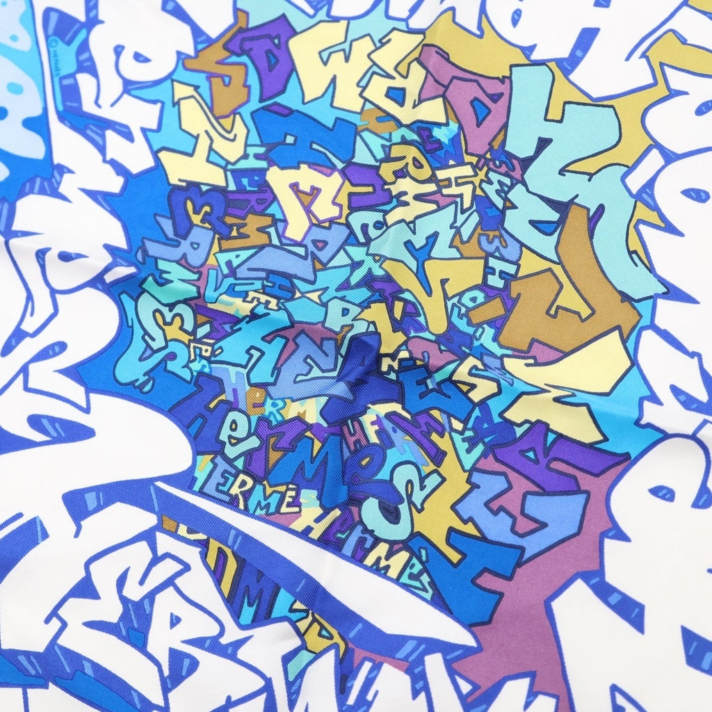 HERMES(エルメス) Graffti silk scarf グラフィティ シルクスカーフ マルチカラー レディース