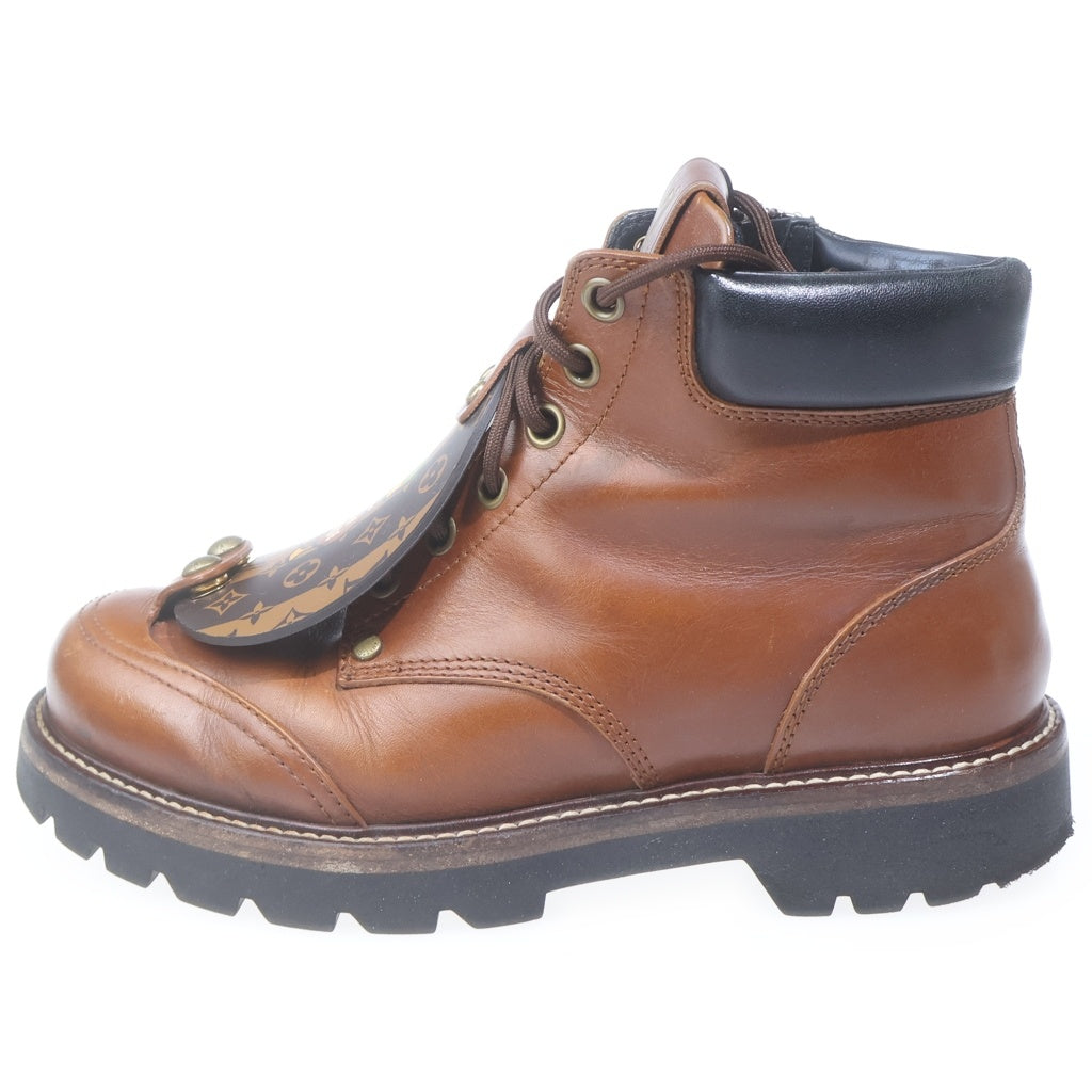LOUIS VUITTON(ルイヴィトン) 21AW ×NIGO Oberkampf Line Ankle Boots オーベルカンプ ライン アンクルブーツ ブラウン 1A9ID6