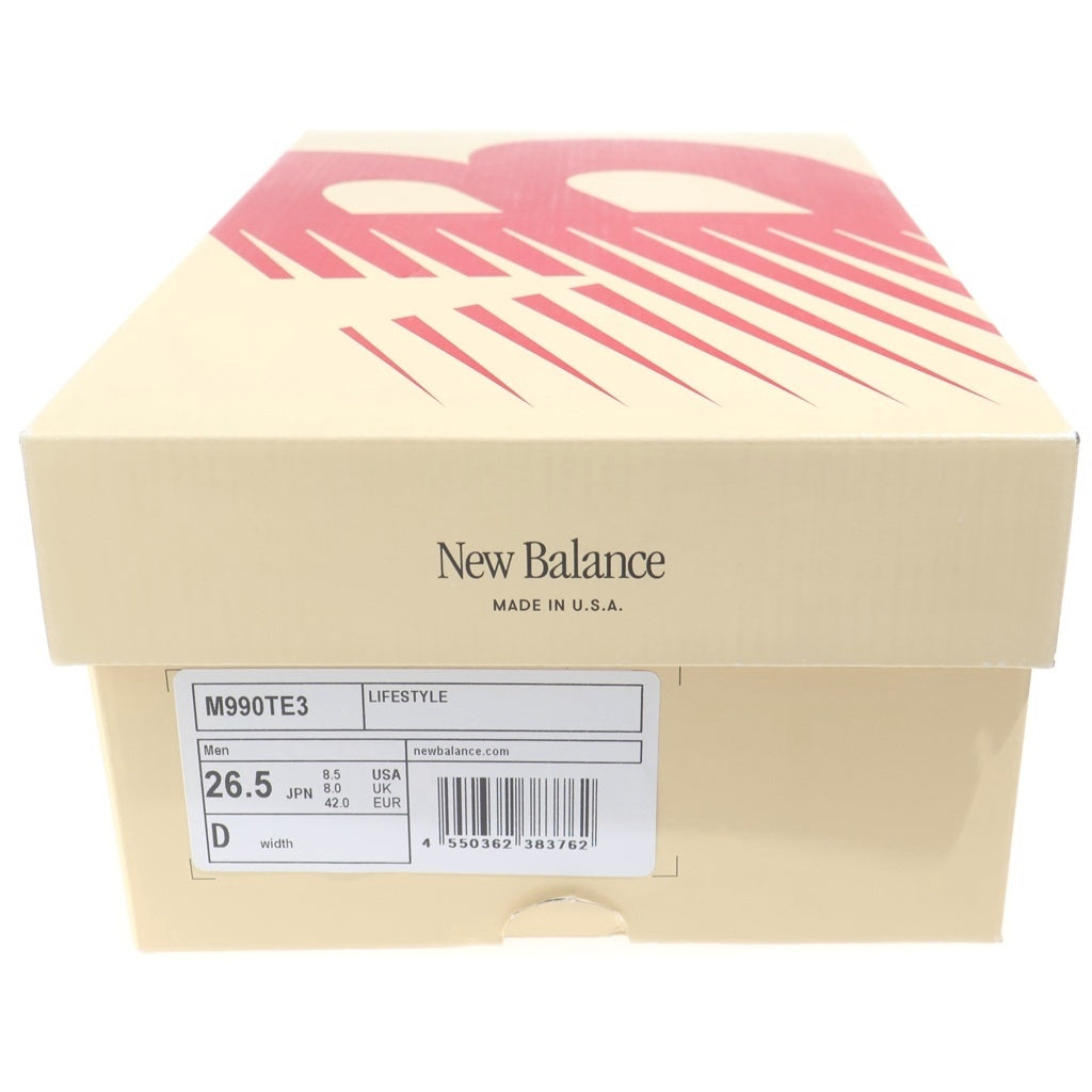 New Balance(ニューバランス) 990V3 Navy/Castlerock990V3 ネイビー/キャッスルロック ミッドカットスニーカー ネイビー M990TE3