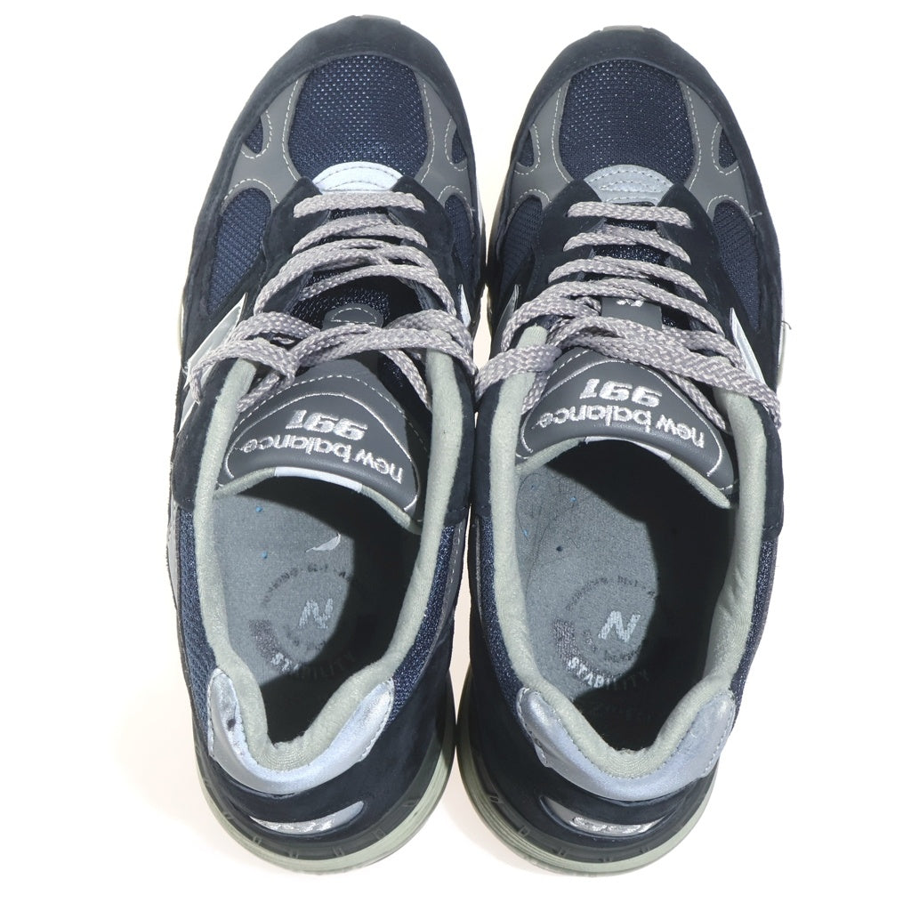 New Balance(ニューバランス) M991NV Navy ネイビー ミッドカットスニーカー グレー M991NV