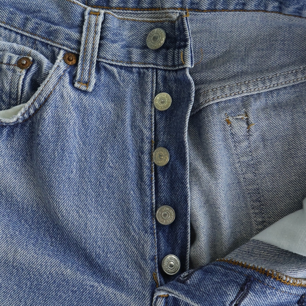 Levi's(リーバイス) 80s VINTAGE 501 ヴィンテージ USA製 バレンシア工場 スモールe ボタン裏555 ボタンフライ ストレートデニムパンツ ジーンズ インディゴ 501-0000