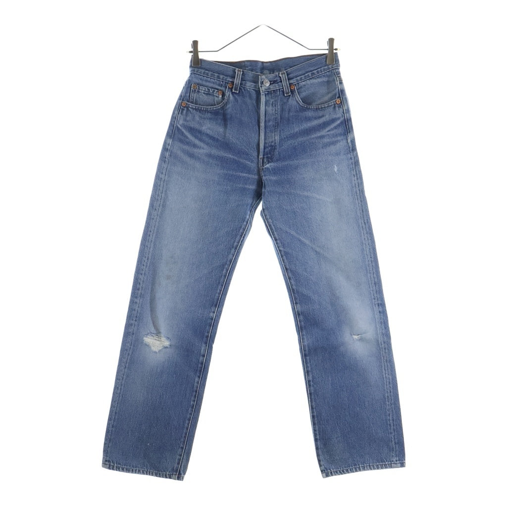 Levi's(リーバイス) 80s VINTAGE 501 ヴィンテージ USA製 バレンシア工場 スモールe ボタン裏555 ボタンフライ ストレート デニムパンツ ジーンズ インディゴ 501-0000