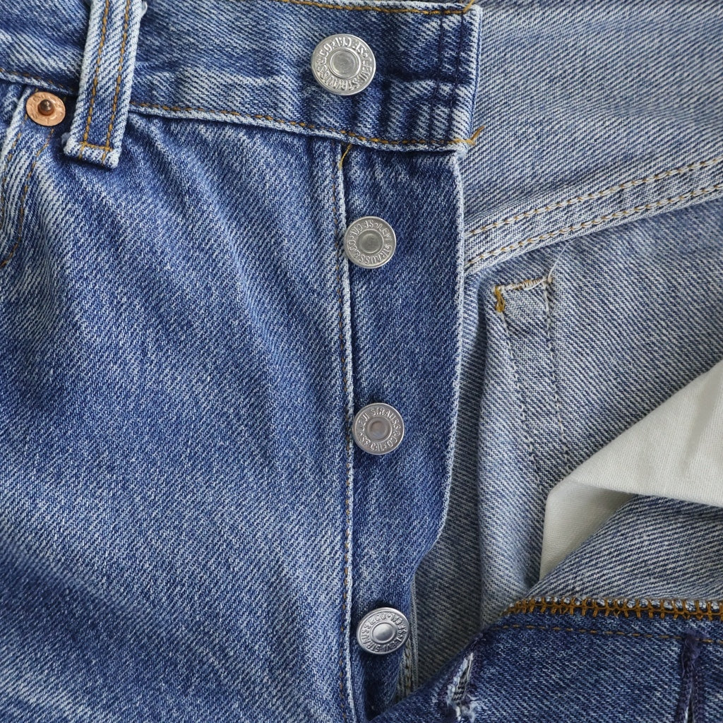 Levi's(リーバイス) 80s VINTAGE 501 ヴィンテージ USA製 バレンシア工場 スモールe ボタン裏555 ボタンフライ ストレート デニムパンツ ジーンズ インディゴ 501-0000