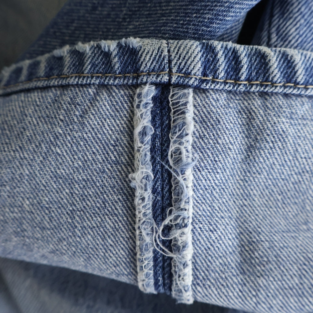 Levi's(リーバイス) 80s VINTAGE 501 ヴィンテージ USA製 バレンシア工場 スモールe ボタン裏555 ボタンフライ ストレート デニムパンツ ジーンズ インディゴ 501-0000