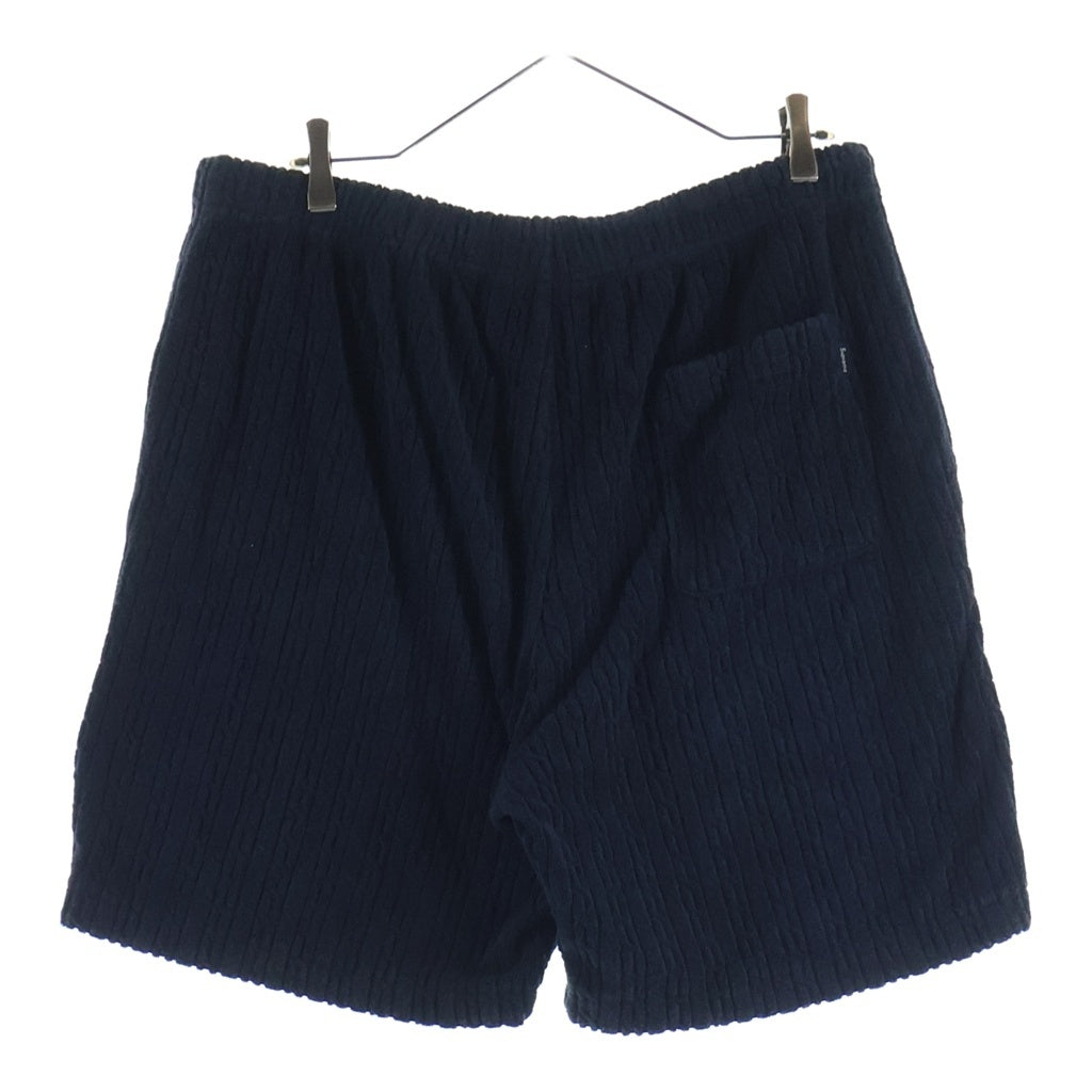 SUPREME(シュプリーム) 18SS Cable Knit Terry Short ケーブルニット テリーショーツ ショートパンツ ネイビー