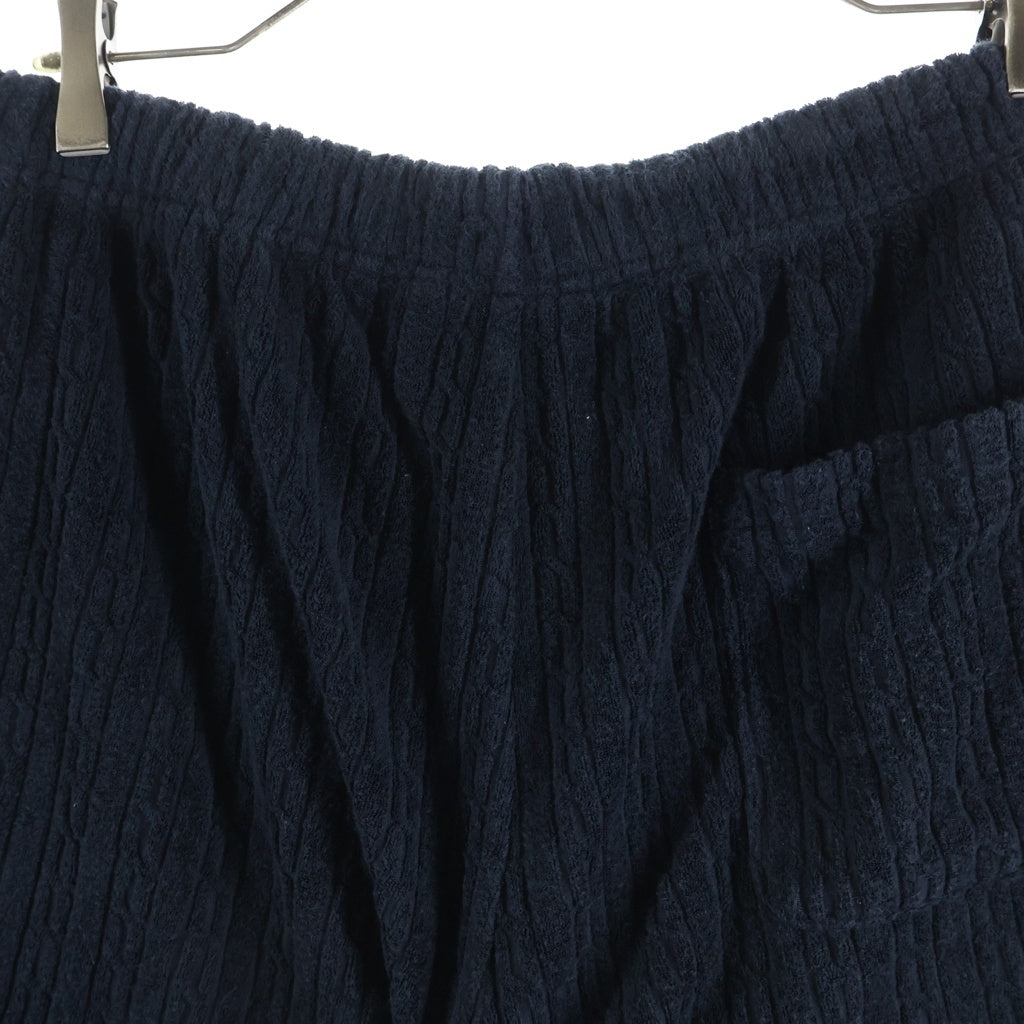 SUPREME(シュプリーム) 18SS Cable Knit Terry Short ケーブルニット テリーショーツ ショートパンツ ネイビー