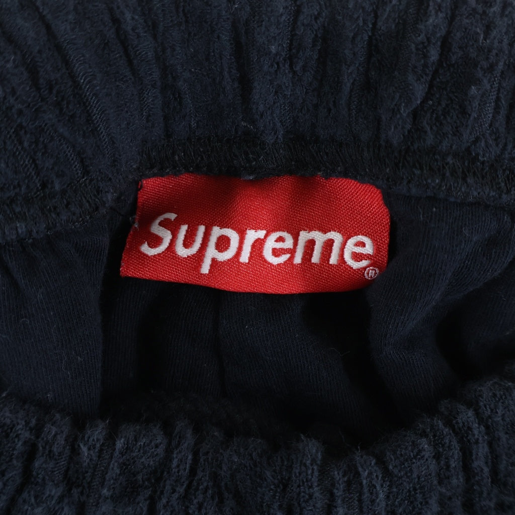 SUPREME(シュプリーム) 18SS Cable Knit Terry Short ケーブルニット テリーショーツ ショートパンツ ネイビー