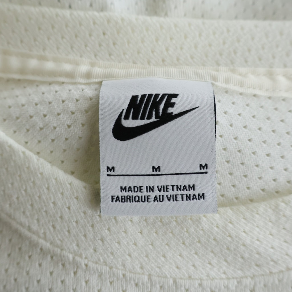 STUSSY(ステューシー) x Nike ナイキ Dri-FIT Mesh Jersey ドライフィット メッシュジャージ クルーネック長袖カットソー ホワイト FJ9164-133