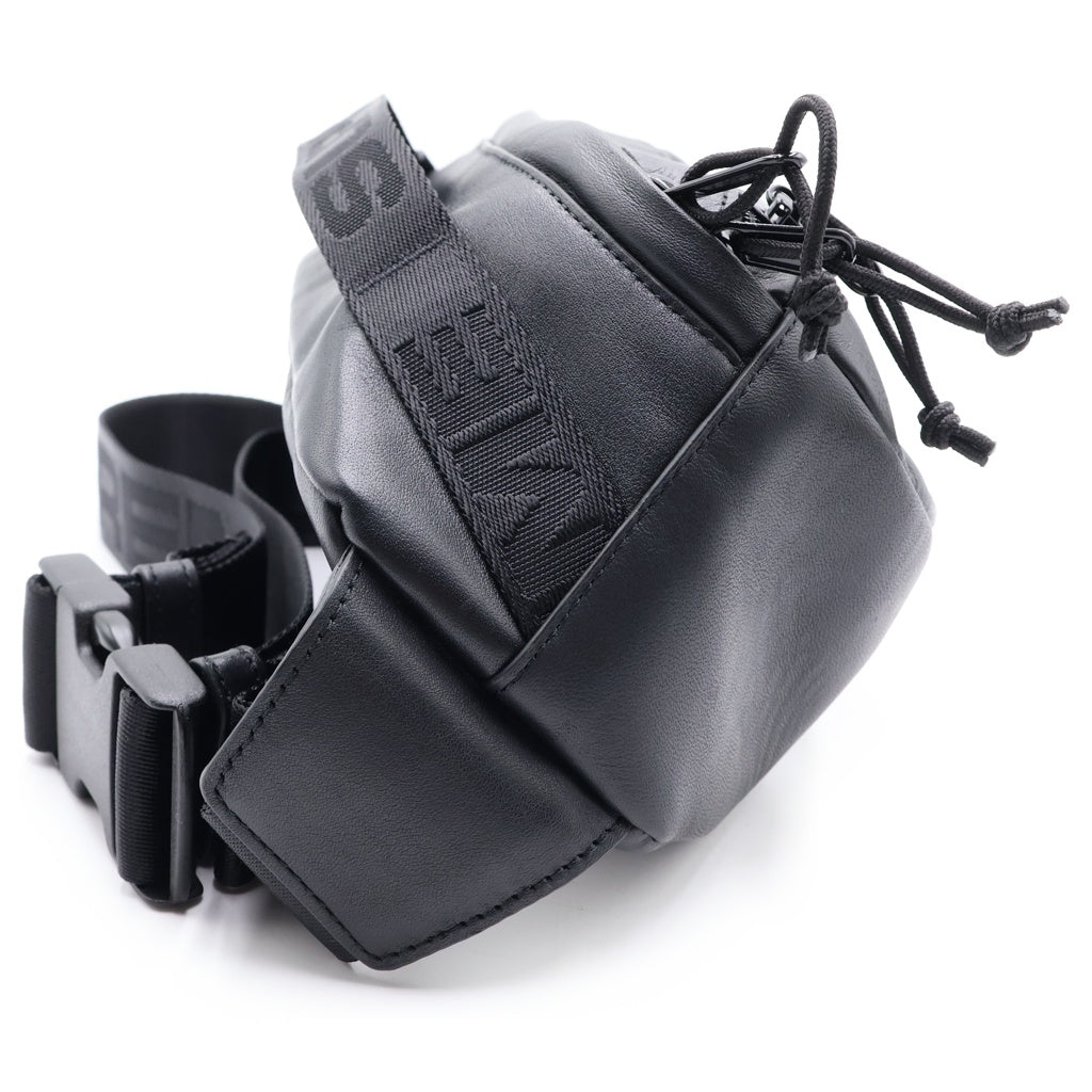SUPREME(シュプリーム) 23AW Leather Waist Bag レザーウエストバッグ ブラック レディース