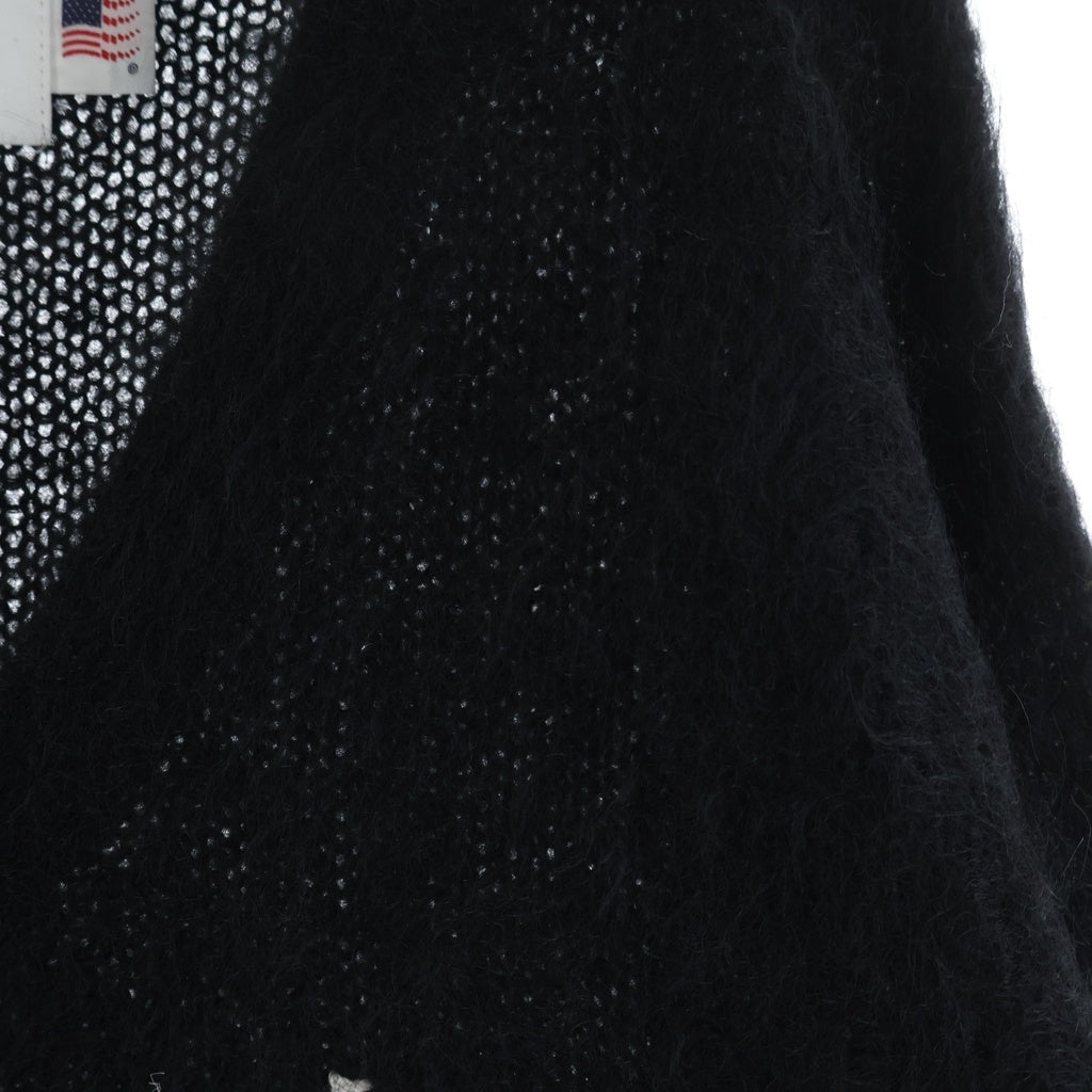 DAIRIKU(ダイリク) 21AW ×Bora Bora Hello刺繍 ボラボラ モヘアカーディガン ブラック