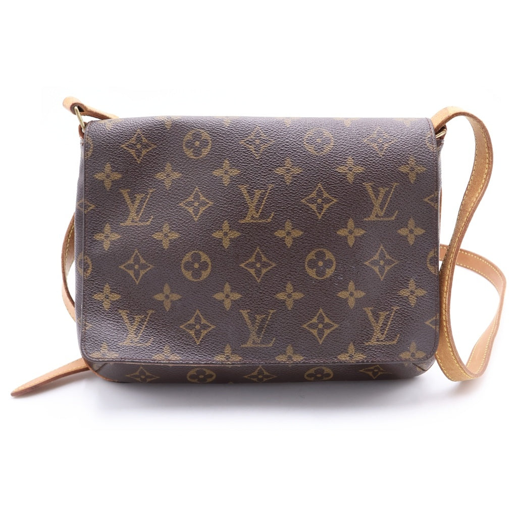LOUIS VUITTON(ルイヴィトン) ミュゼット タンゴ ショート モノグラム PVC×レザー ショルダーバッグ ブラウン M51257 レディース