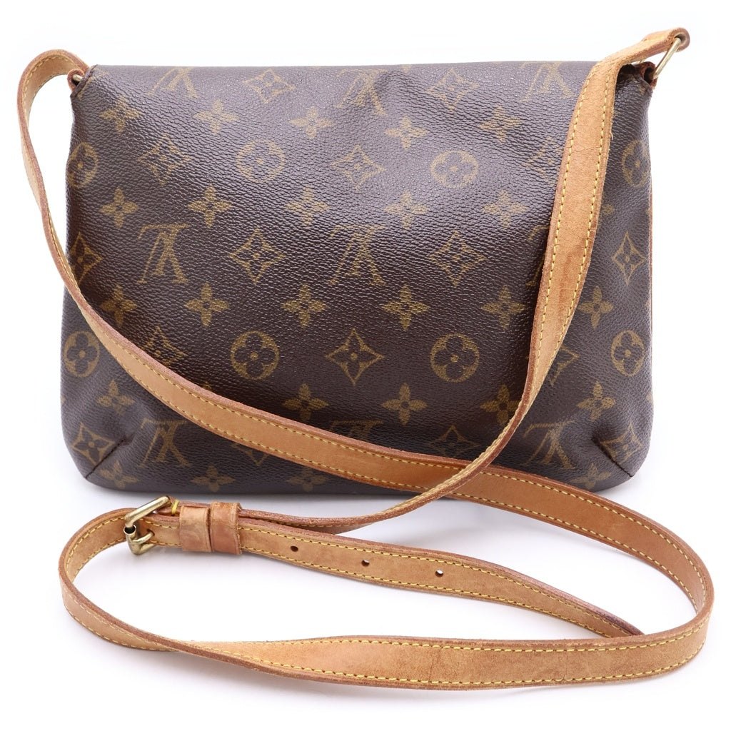 LOUIS VUITTON(ルイヴィトン) ミュゼット タンゴ ショート モノグラム PVC×レザー ショルダーバッグ ブラウン M51257 レディース