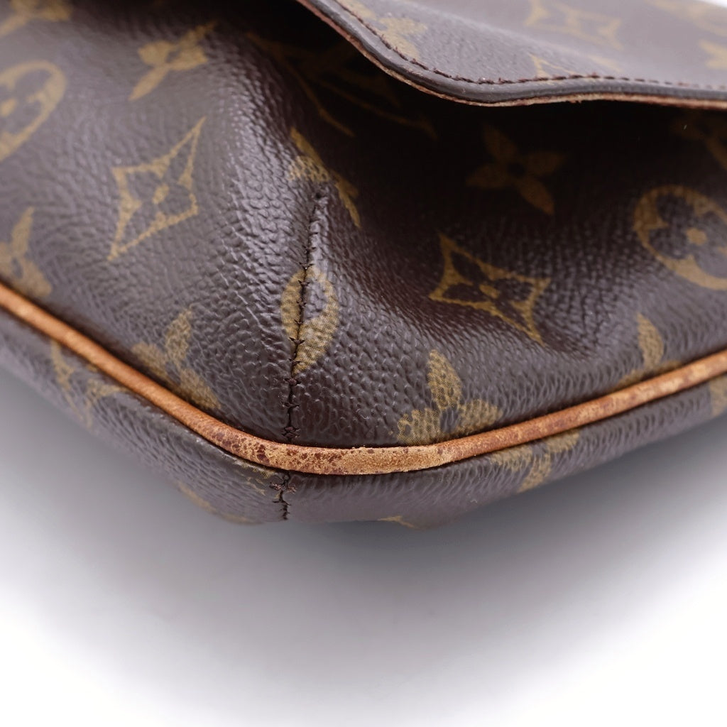 LOUIS VUITTON(ルイヴィトン) ミュゼット タンゴ ショート モノグラム PVC×レザー ショルダーバッグ ブラウン M51257 レディース