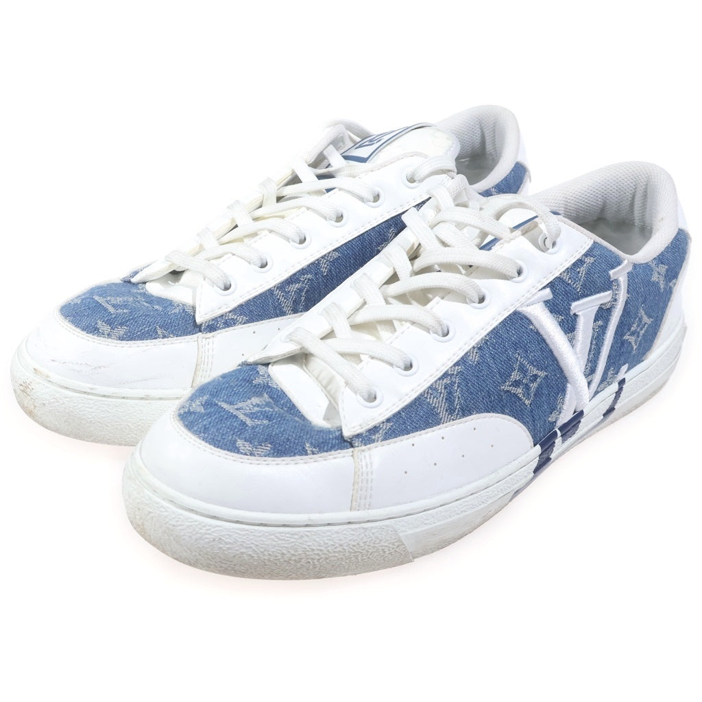 LOUIS VUITTON(ルイヴィトン) 22AW チャーリーライン モノグラムデニム ローカットスニーカー ブルー/ホワイト 1AA47W