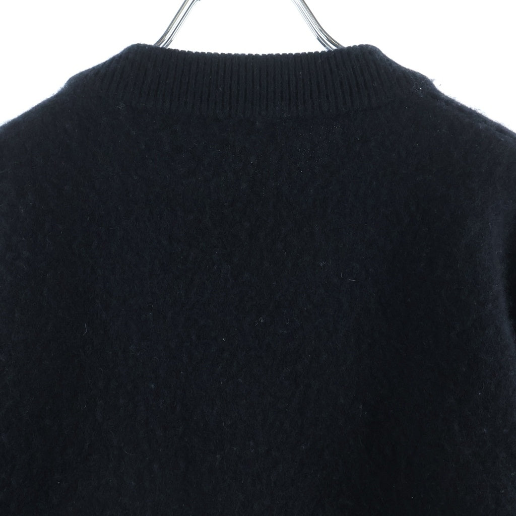 DOLCE & GABBANA(ドルチェアンドガッバーナ) L'amore E Bellezza Cashmere Knit TP-GX357T ラモーレ エ ベレッザ クルーネック長袖カシミヤニットセーター ブラック