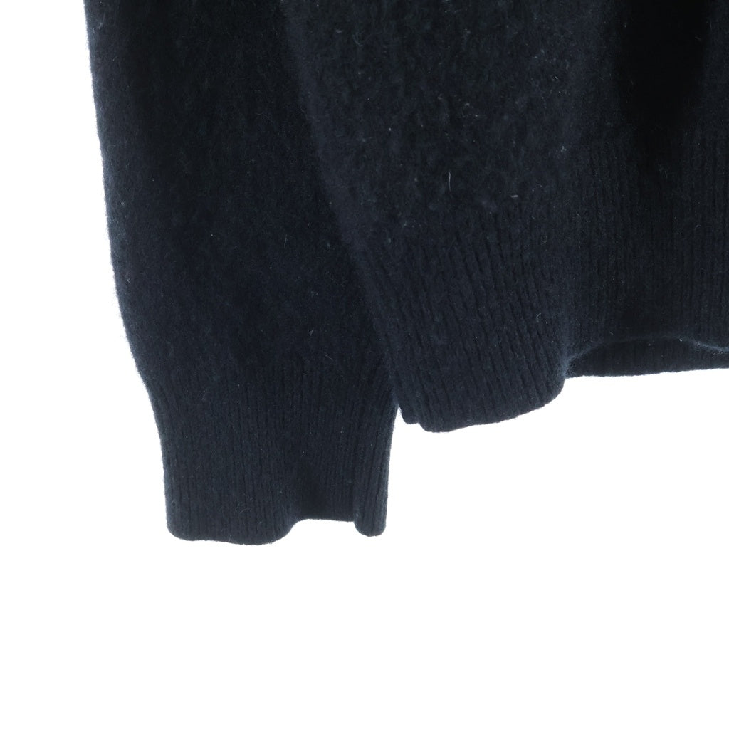 DOLCE & GABBANA(ドルチェアンドガッバーナ) L'amore E Bellezza Cashmere Knit TP-GX357T ラモーレ エ ベレッザ クルーネック長袖カシミヤニットセーター ブラック