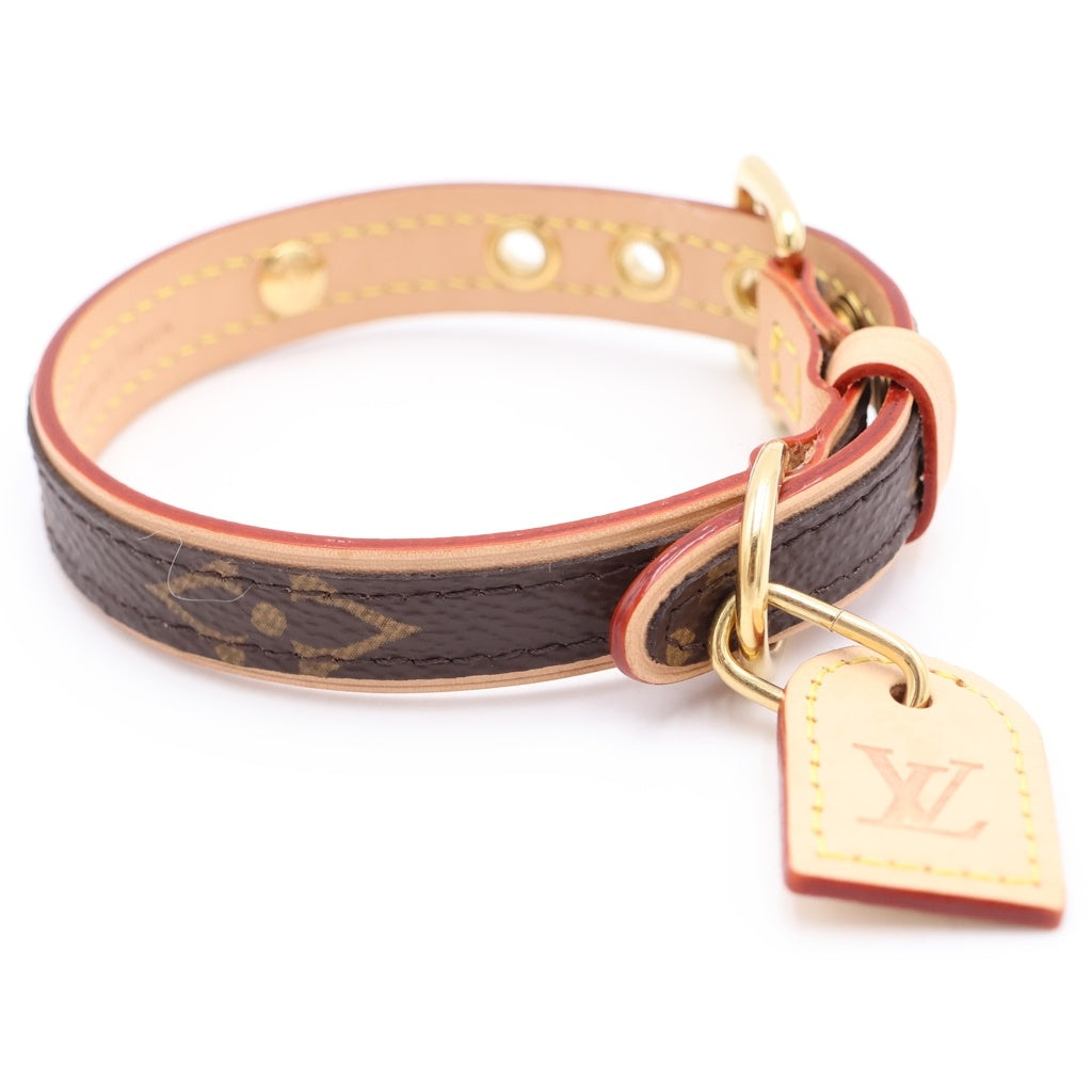 LOUIS VUITTON(ルイヴィトン) ドッグ カラー モノグラム 小型犬用 首輪 ブラウン M80339