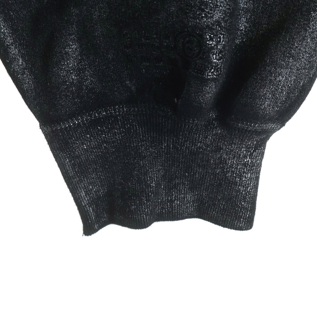 SUPREME(シュプリーム) 24SS ×MM6 Maison Margierla Foil Box Logo Hooded Sweatshirt エムエムシックス メゾンマルジェラ フォイル ボックスロゴパーカー ブラック