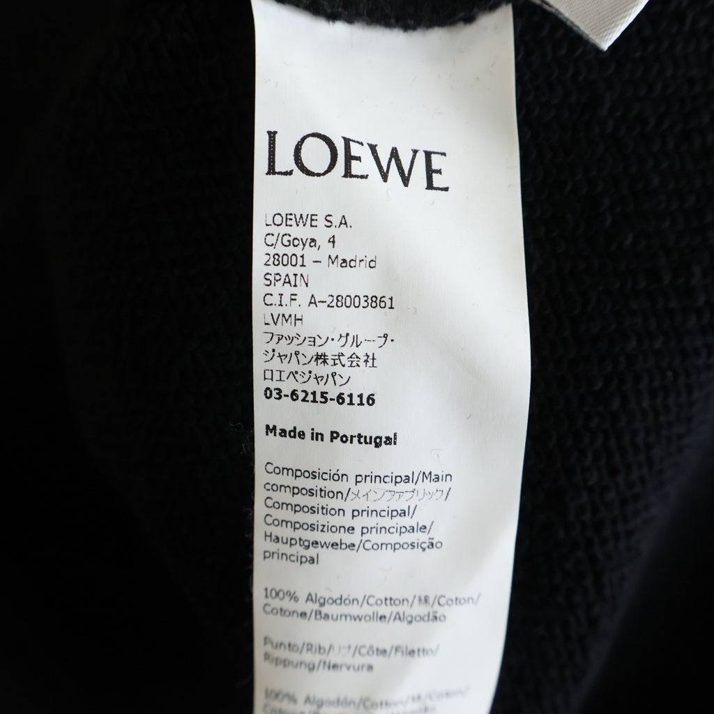 LOEWE(ロエベ) 22AW ANAGLAM LOGO SWEATSHIRT H526Y24J07 アナグラムロゴ刺繍 クルーネック長袖スウェットトレーナー ブラック