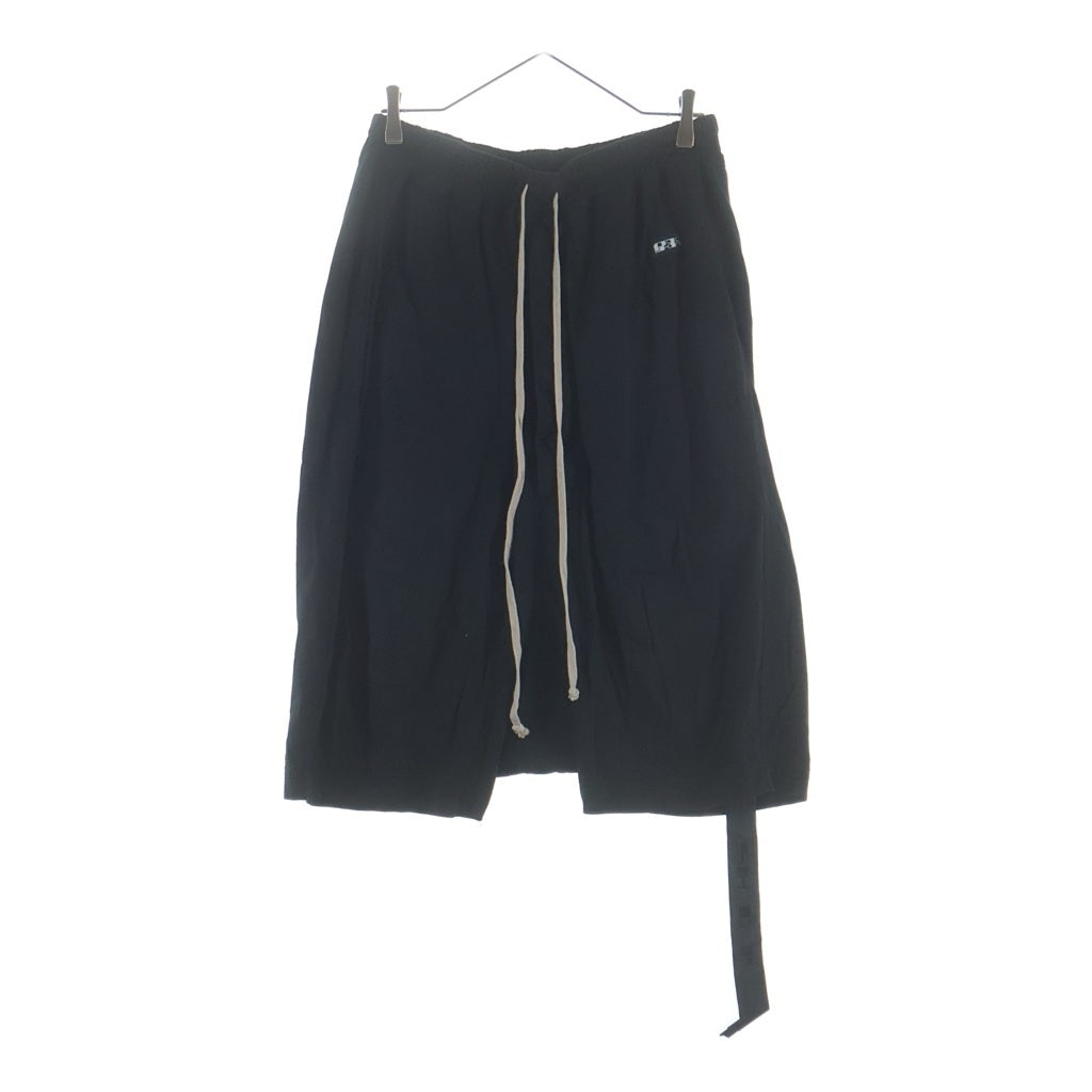 Rick Owens DRKSHDW(リックオウエンス ダークシャドウ) 21SS Drop-Crotch Knee-Length Drawstring Pants ドロップクロッチ ドローストリングパンツ ブラック DU21S2380RN-09