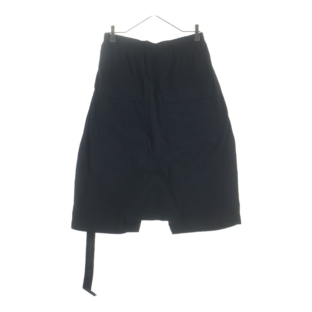 Rick Owens DRKSHDW(リックオウエンス ダークシャドウ) 21SS Drop-Crotch Knee-Length Drawstring Pants ドロップクロッチ ドローストリングパンツ ブラック DU21S2380RN-09