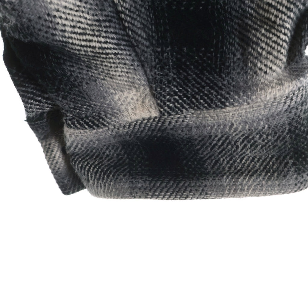 BREATH(ブレス) 26SS CHECK HOOD SHIRT チェック柄フーデッドシャツ ブラック/ホワイト BR26SS-S2008