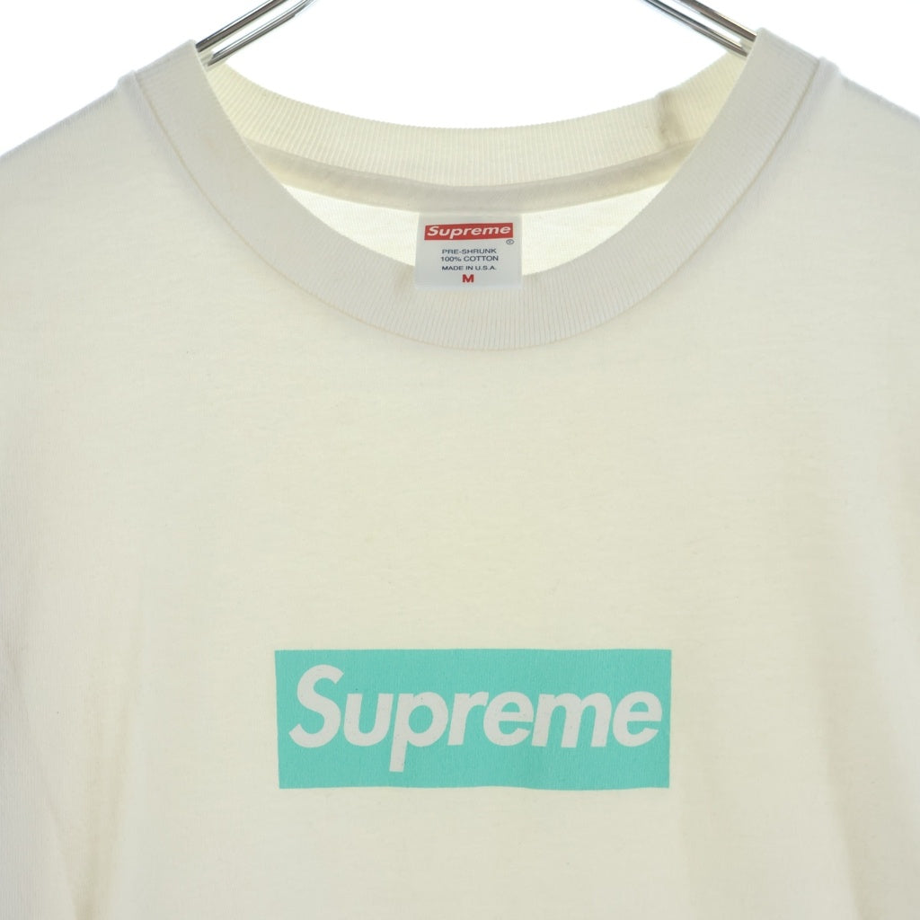 SUPREME(シュプリーム) 21AW Tiffany & Co. Box Logo Tee ティファニー ボックスロゴ クルーネック 半袖Tシャツ カットソー ホワイト