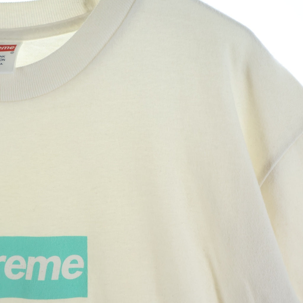 SUPREME(シュプリーム) 21AW Tiffany & Co. Box Logo Tee ティファニー ボックスロゴ クルーネック 半袖Tシャツ カットソー ホワイト