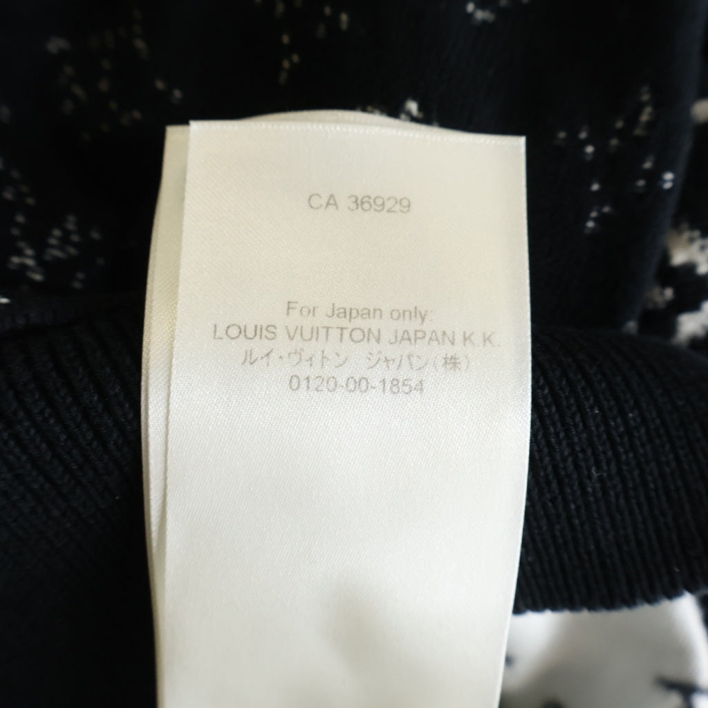 LOUIS VUITTON(ルイヴィトン) 22AW モノグラム グラディエント プルオーバー ニットパーカー フーディ ブラック RM222Q USO HNN45W