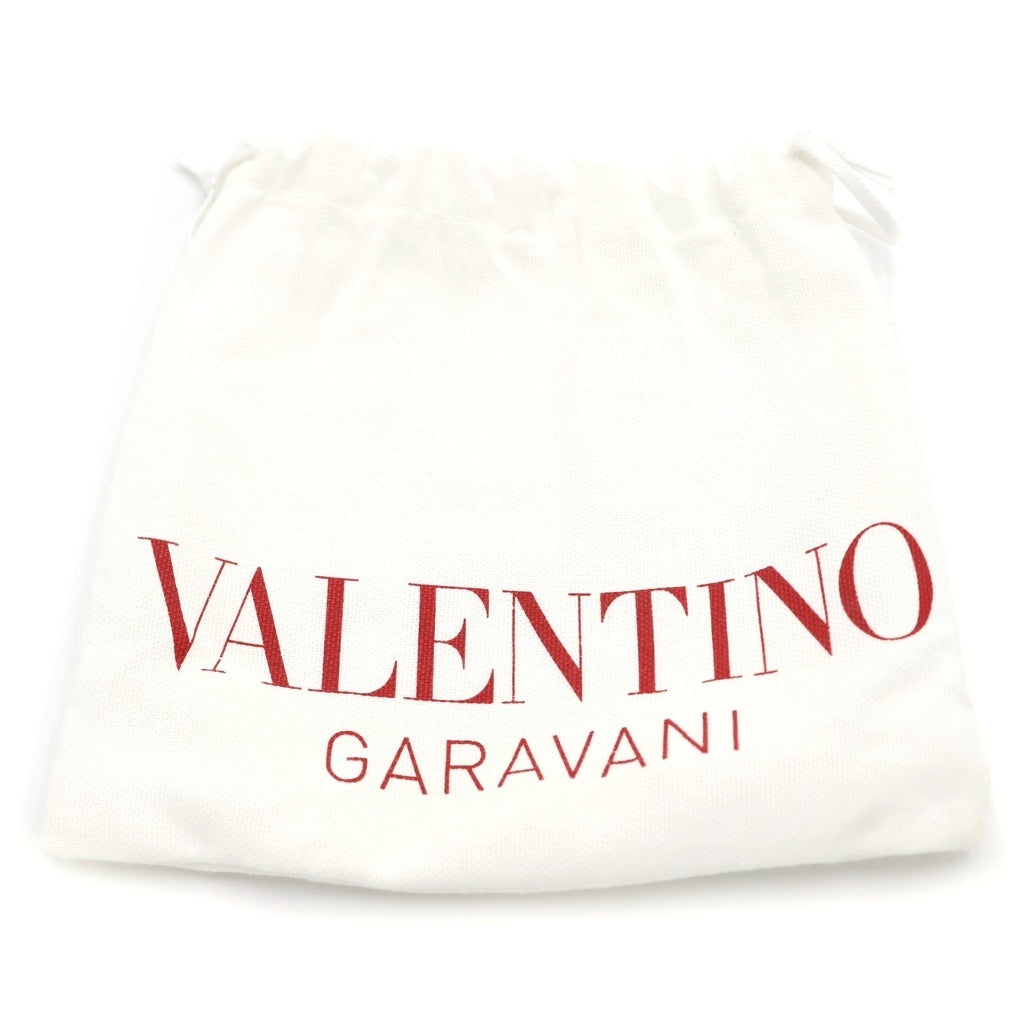 VALENTINO(ヴァレンティノ) Vロゴバックル シグネチャー レザーベルト ブラック YT0Q87AZR