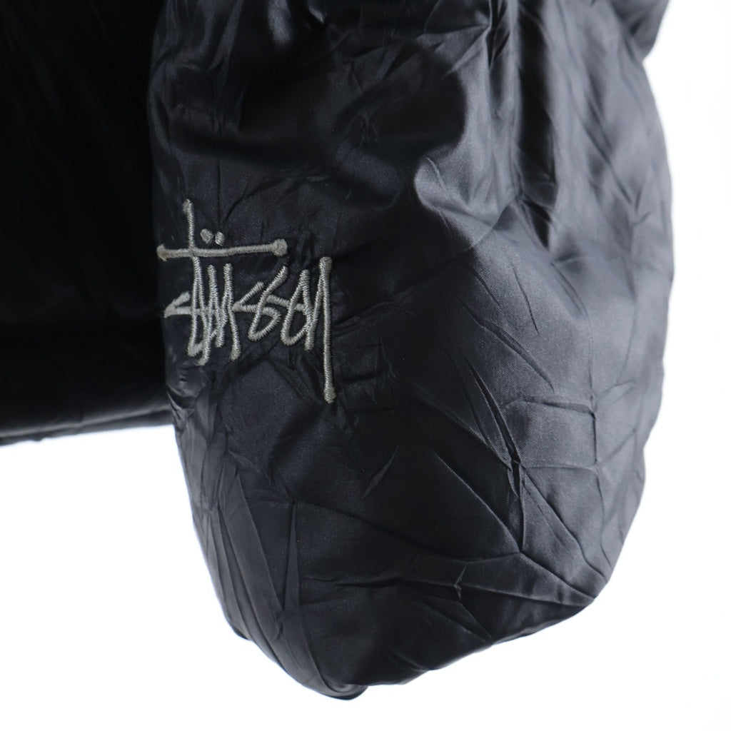 STUSSY(ステューシー) 23AW Wrinkled Nylon Down Puffer Jacket リンクルド ナイロン ダウン パファ- ジャケット ブラック 115729