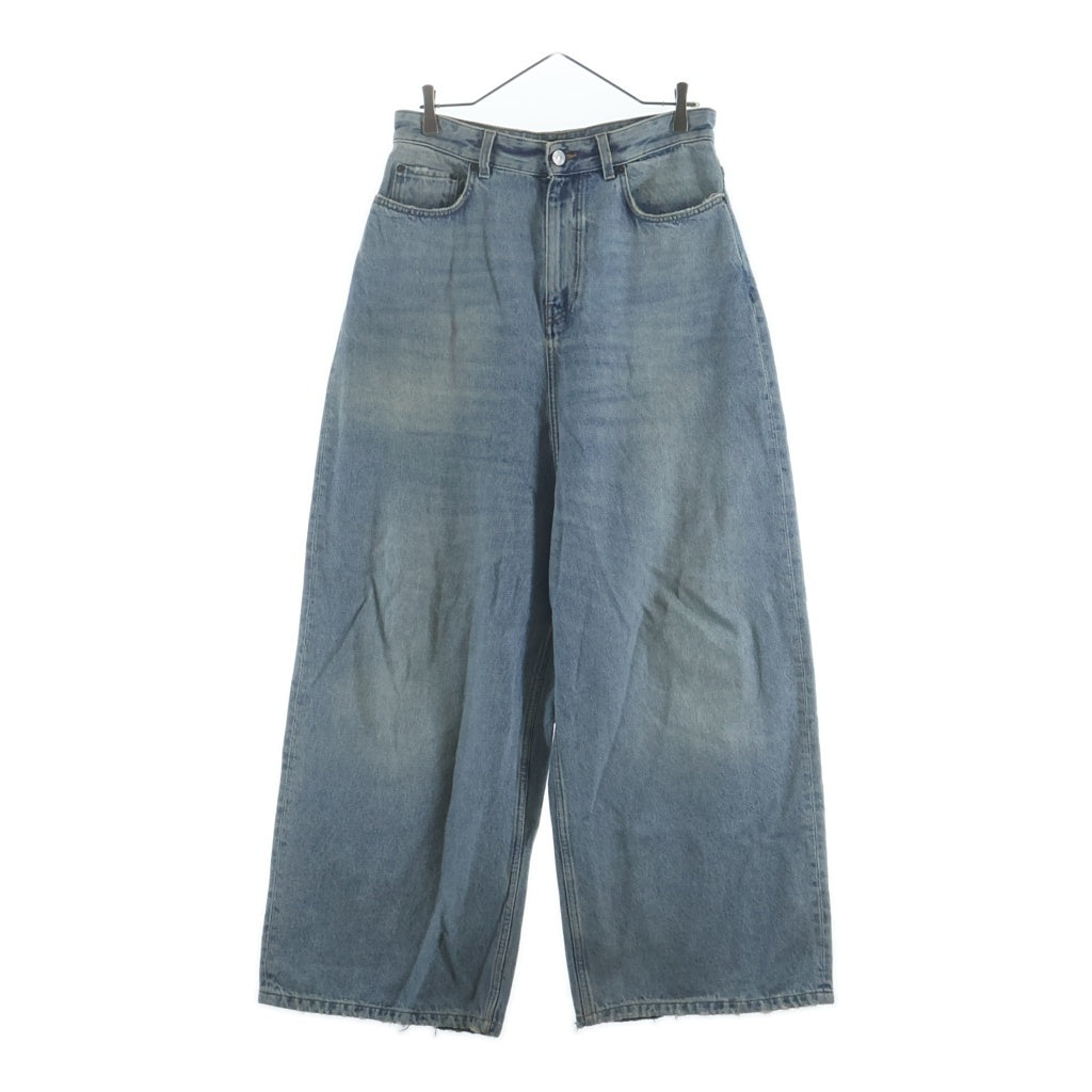 BALENCIAGA(バレンシアガ) 22SS LOW CROTCH JEANS 697886 THW25 ロー クロッチ ワイドデニムパンツ ジーンズ ブルー