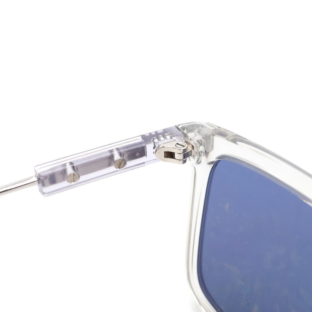 PRADA(プラダ) クリアフレーム ブルーカラーレンズ アジアンフィット サングラス 眼鏡 アイウェア シルバー/ブルー SPR017-F SPR017-F