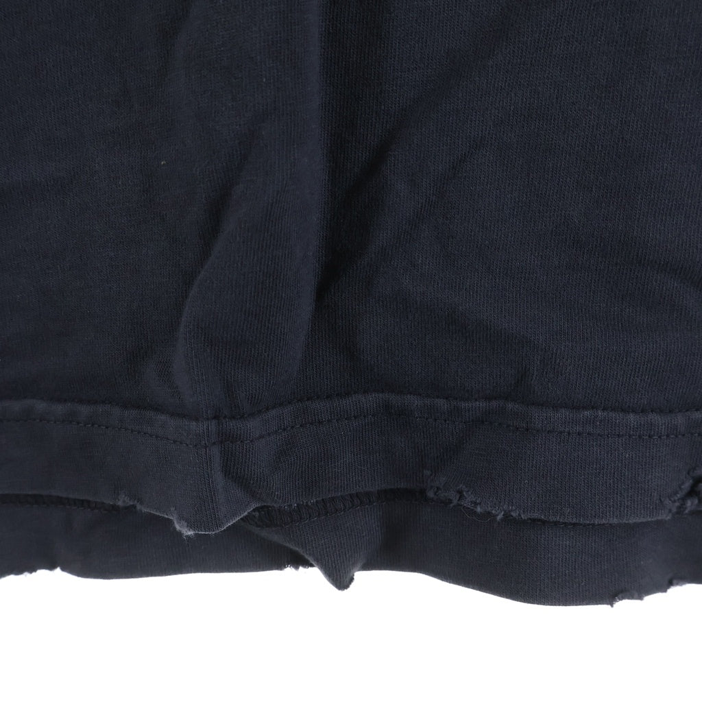 BALENCIAGA(バレンシアガ) 23SS Tape Type tee テープロゴ クルーネック半袖Tシャツカットソー ブラック 739784 T0VA9