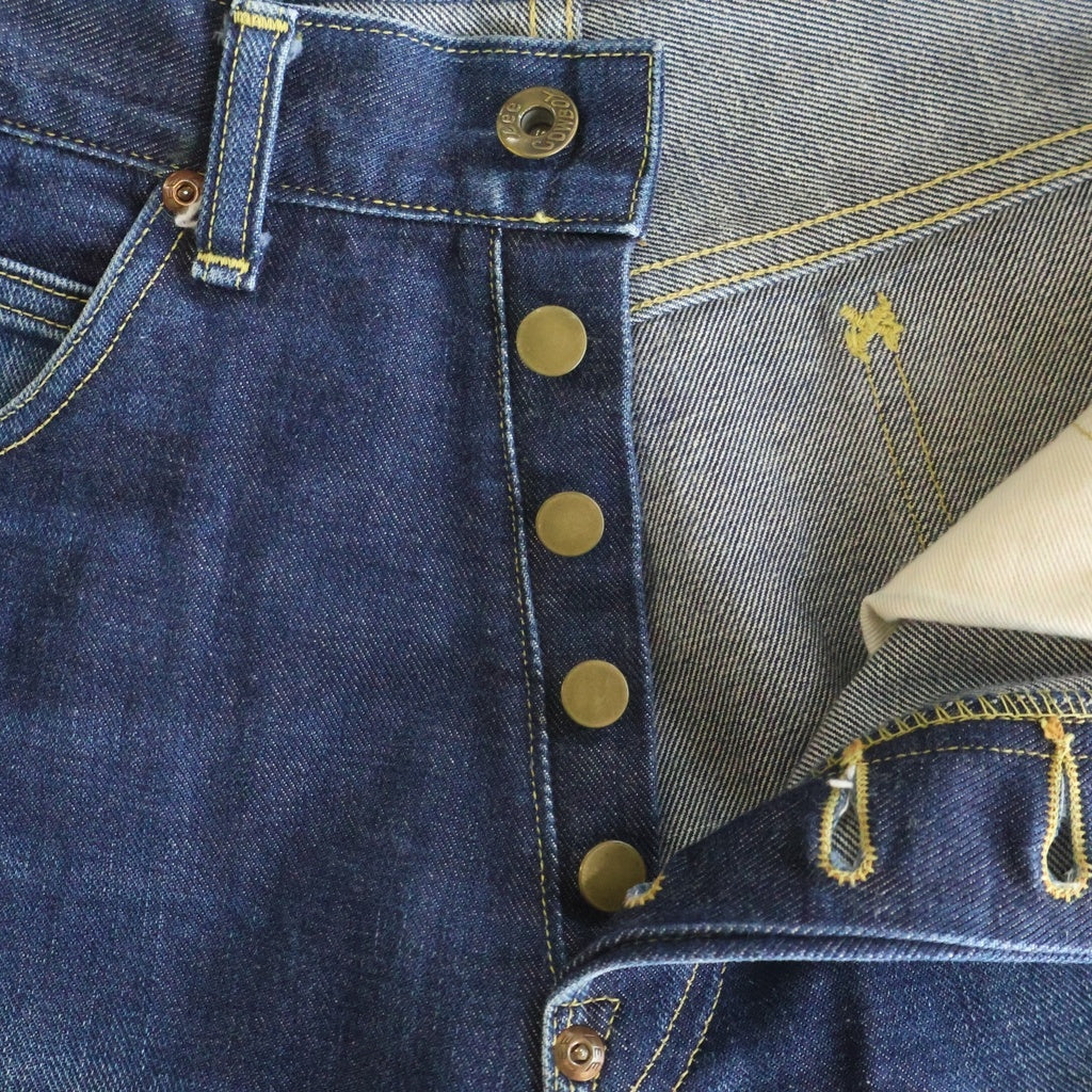 LEE(リー) THE ARCHIVES COWBOY 101 1945 ザ アーカイブス カウボーイ ボタンフライ ストレートデニムパンツ ジーンズ インディゴ LM6321