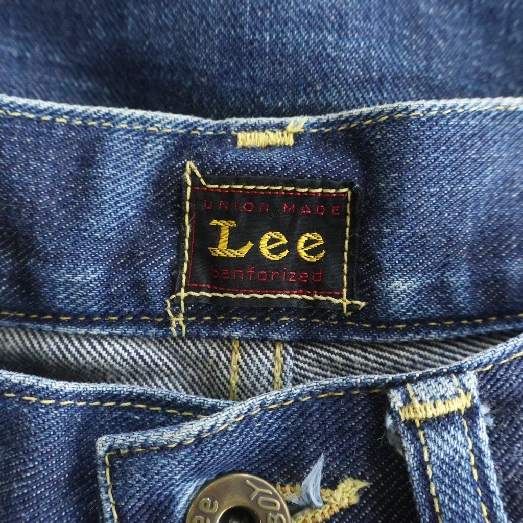 LEE(リー) THE ARCHIVES COWBOY 101 1945 ザ アーカイブス カウボーイ ボタンフライ ストレートデニムパンツ ジーンズ インディゴ LM6321