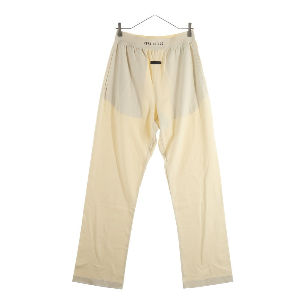 FEAR OF GOD(フィアオブゴッド) 23AW Lounge Pants フロントラバーロゴ ラウンジパンツ スウェットパンツ アイボリー