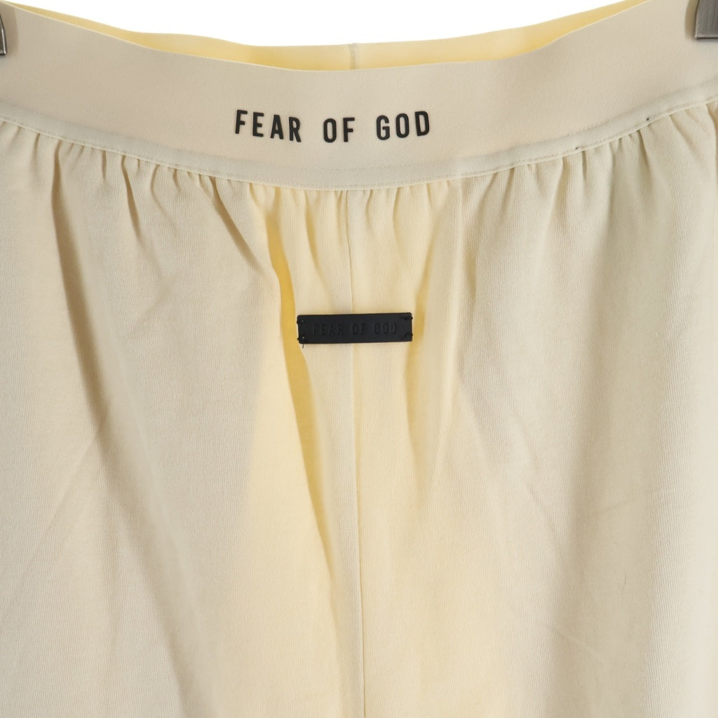 FEAR OF GOD(フィアオブゴッド) 23AW Lounge Pants フロントラバーロゴ ラウンジパンツ スウェットパンツ アイボリー